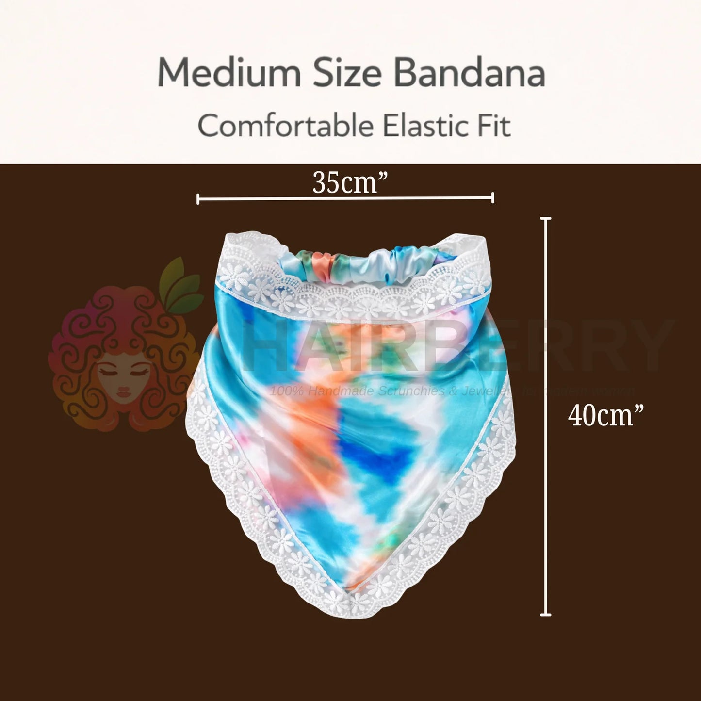 HAIRBERRY Satin Triangle Bandana