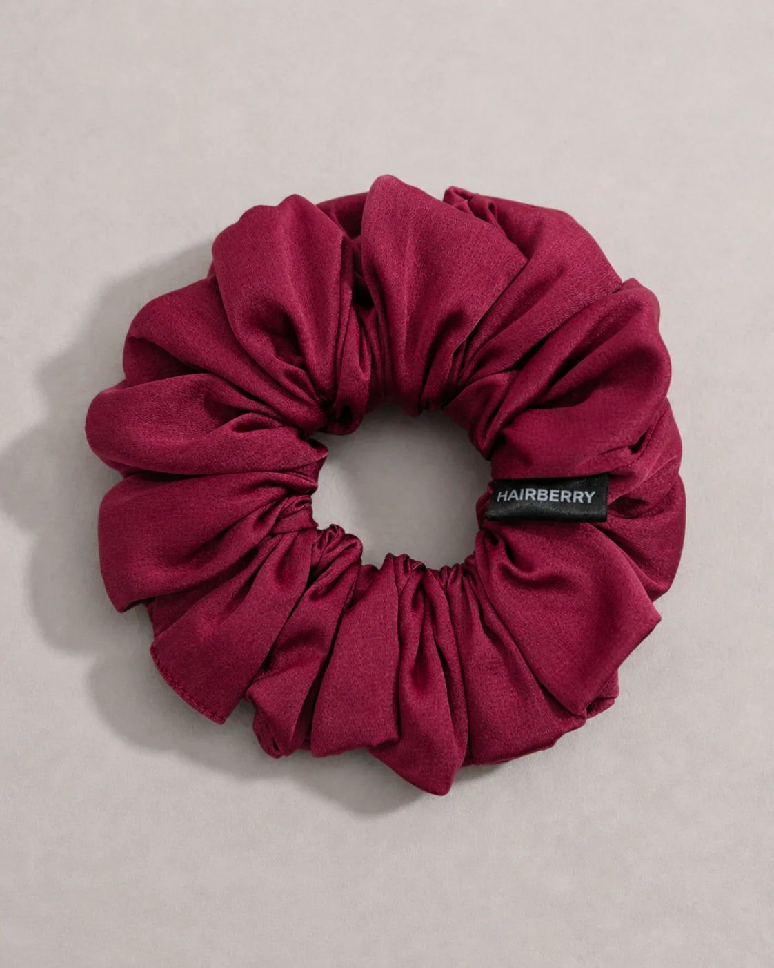 The Signature Satin Scrunchie (Pansy Purple, Large)