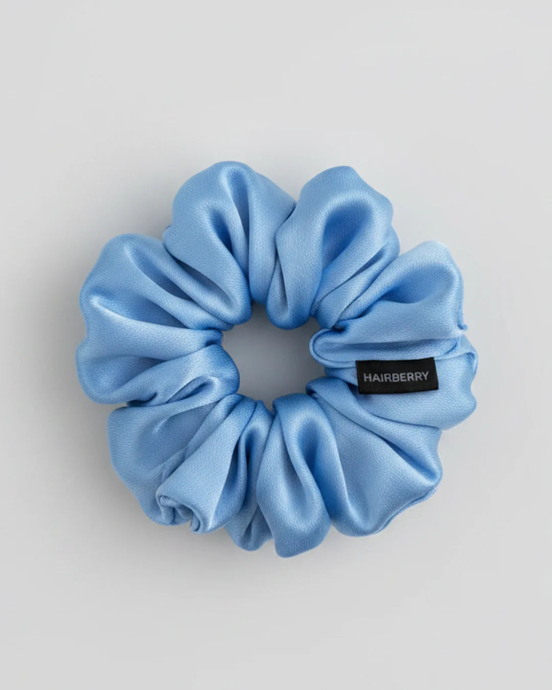 The Signature Mulberry Silk Scrunchie (Blue)