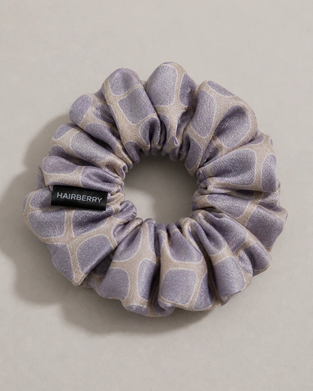 The Luxury Silk Scrunchie (Check Print, Large)