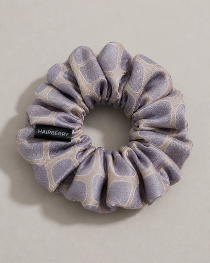 The Luxury Silk Scrunchie (Check Print, Large)