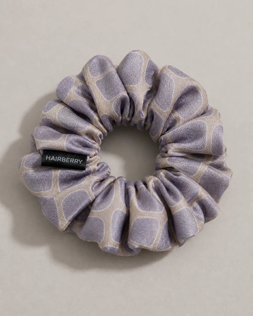 The Luxury Silk Scrunchie (Check Print, Large)