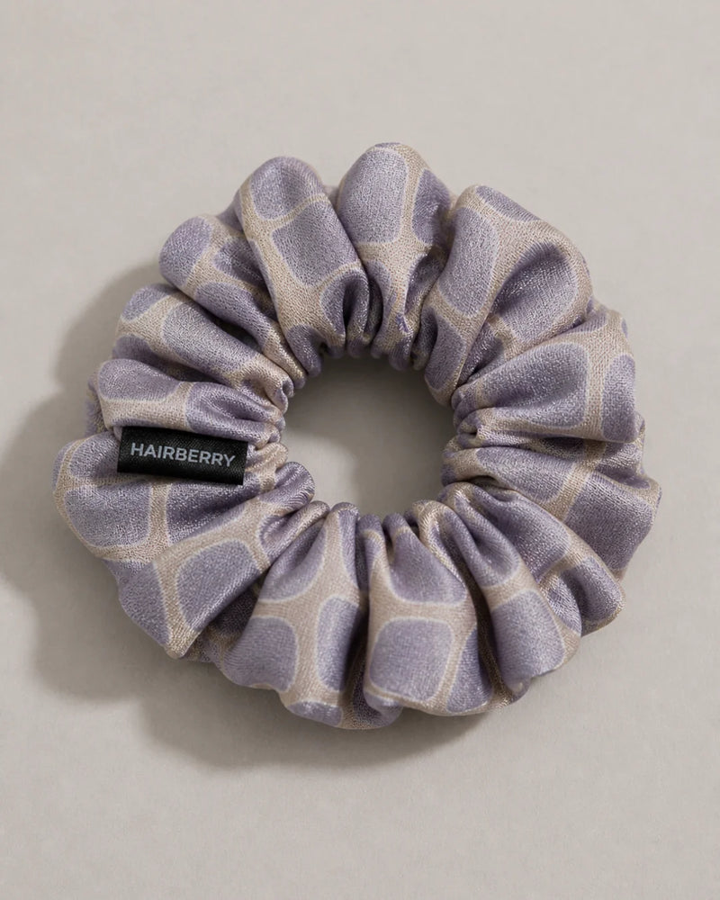 The Luxury Silk Scrunchie (Check Print, Large)