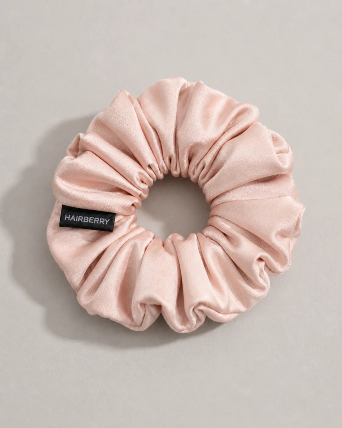 The Signature Satin Scrunchie (Peach, Large)