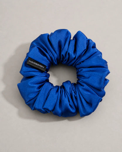 The Signature Satin Scrunchie (Tory Blue, Large)