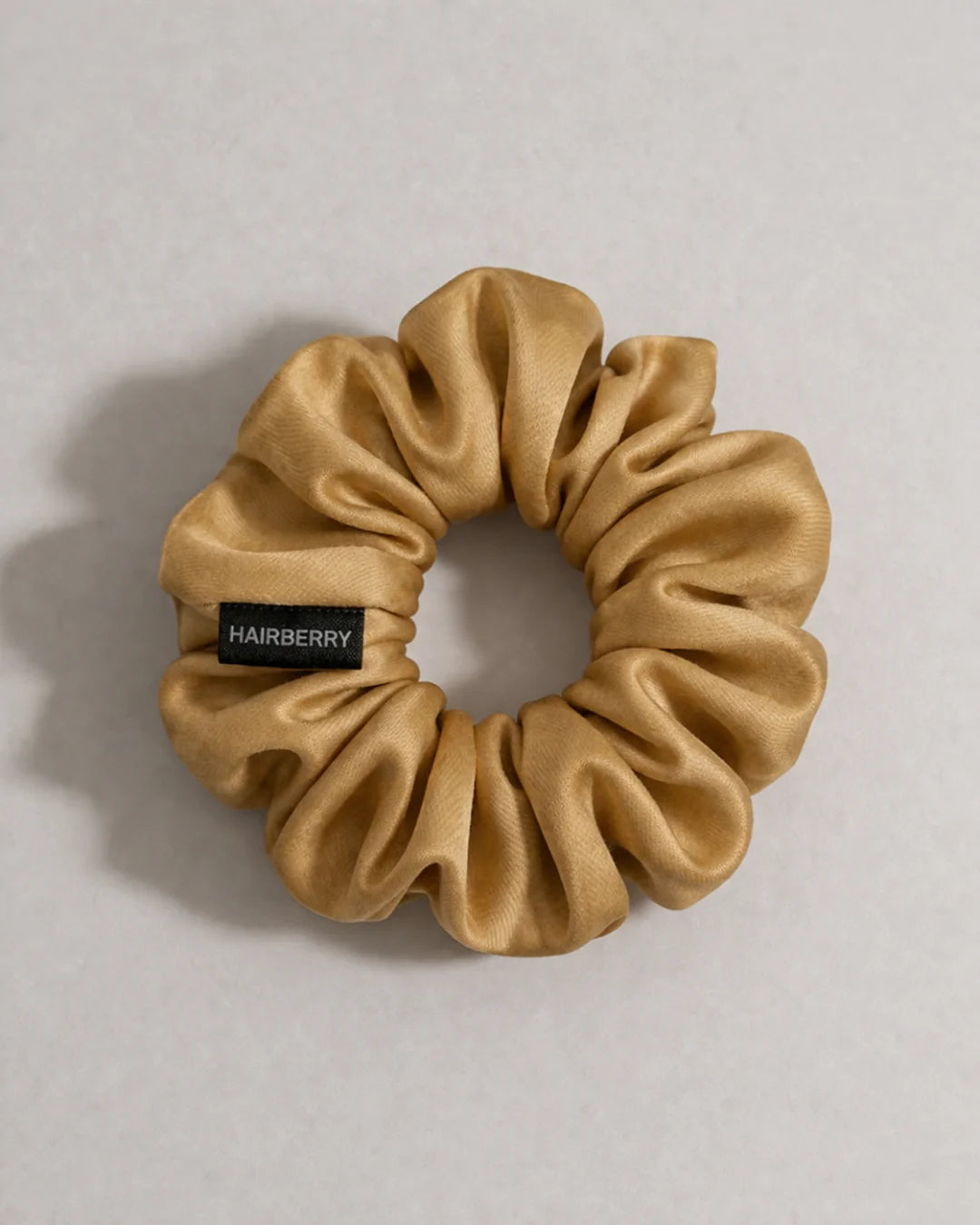 The Signature Silk Scrunchie (Brown Bear, Large)