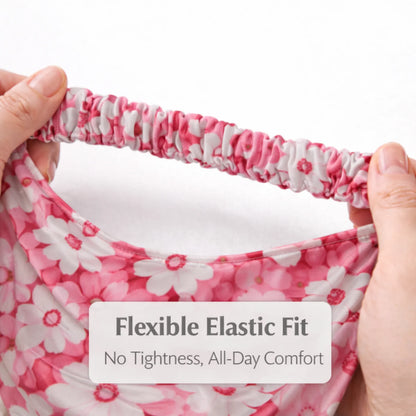 Luxury Satin Flower Print Bandana Headband