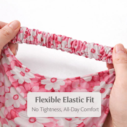 Luxury Satin Flower Print Bandana Headband