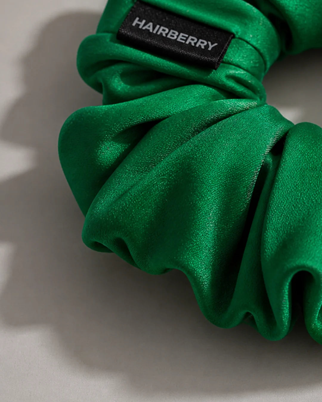 The Signature Silk Scrunchie (Shamrock Green, Large)