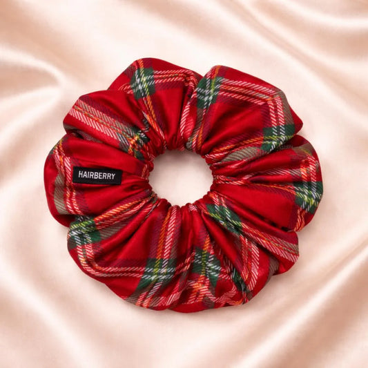 Luxury Semi Raw Silk Scrunchie