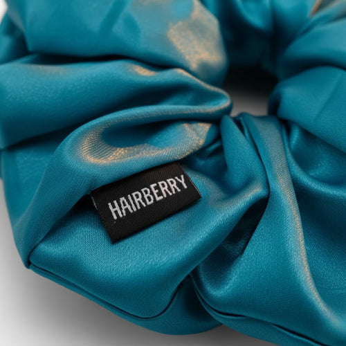 The Signature Satin Scrunchie (Sky Blue, Soft)