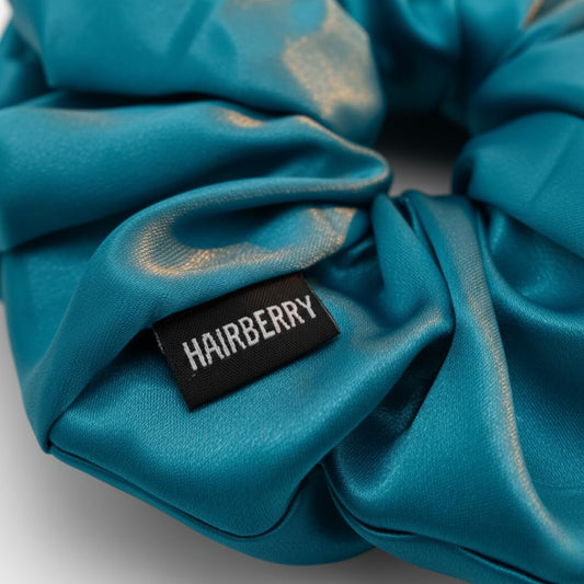 The Signature Satin Scrunchie (Sky Blue, Soft)
