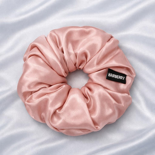 The Signature Satin Scrunchie (Rose Gold, Soft)