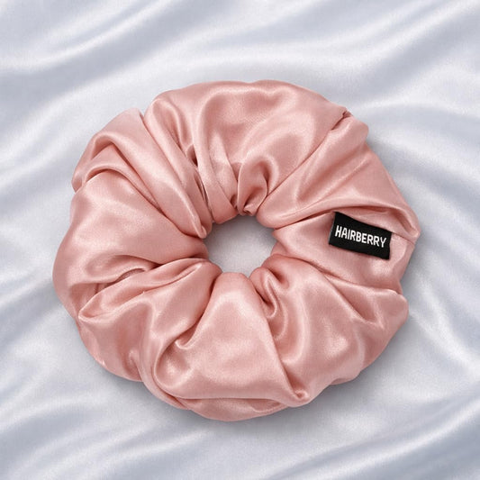 The Signature Satin Scrunchie (Rose Gold, Soft)