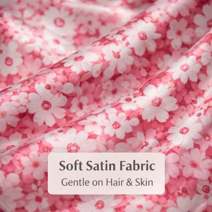 Luxury Satin Flower Print Bandana Headband