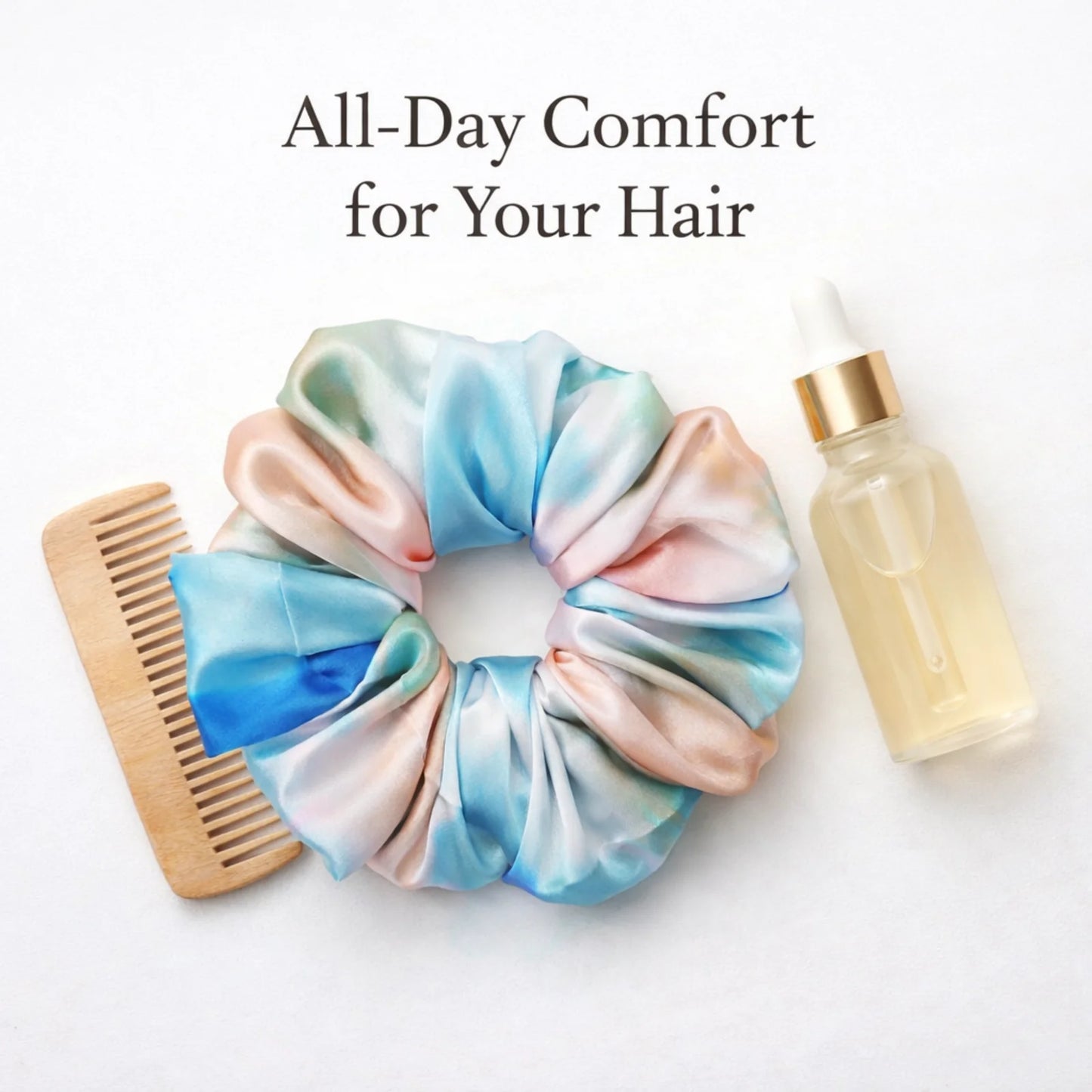 HAIRBERRY Tie Dye Satin Scrunchie