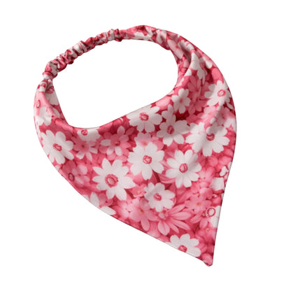 Luxury Satin Flower Print Bandana Headband